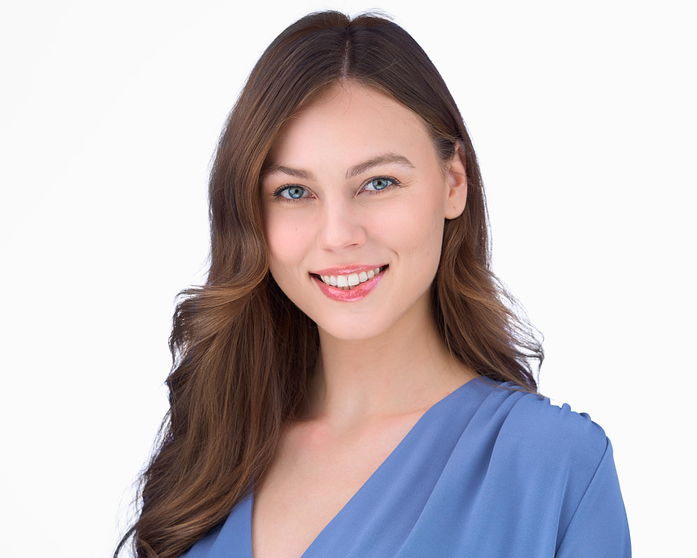 Portret biznesowy na białym tle